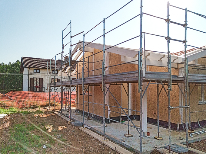 Casa prefabbricata Ecodimora - cantieri