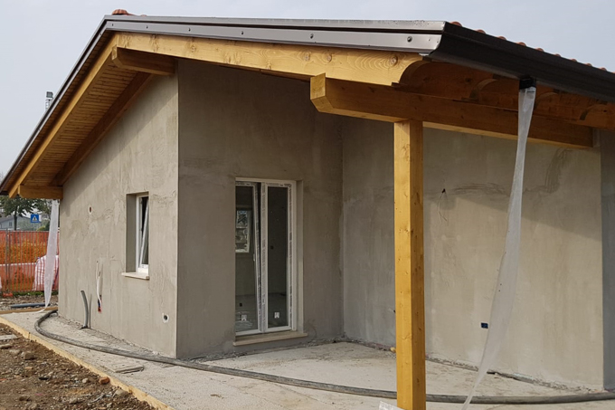 Casa prefabbricata Ecodimora - cantieri