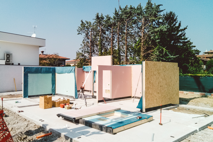 Casa prefabbricata Ecodimora - cantieri