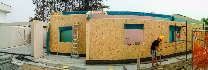 Casa prefabbricata Ecodimora - cantieri