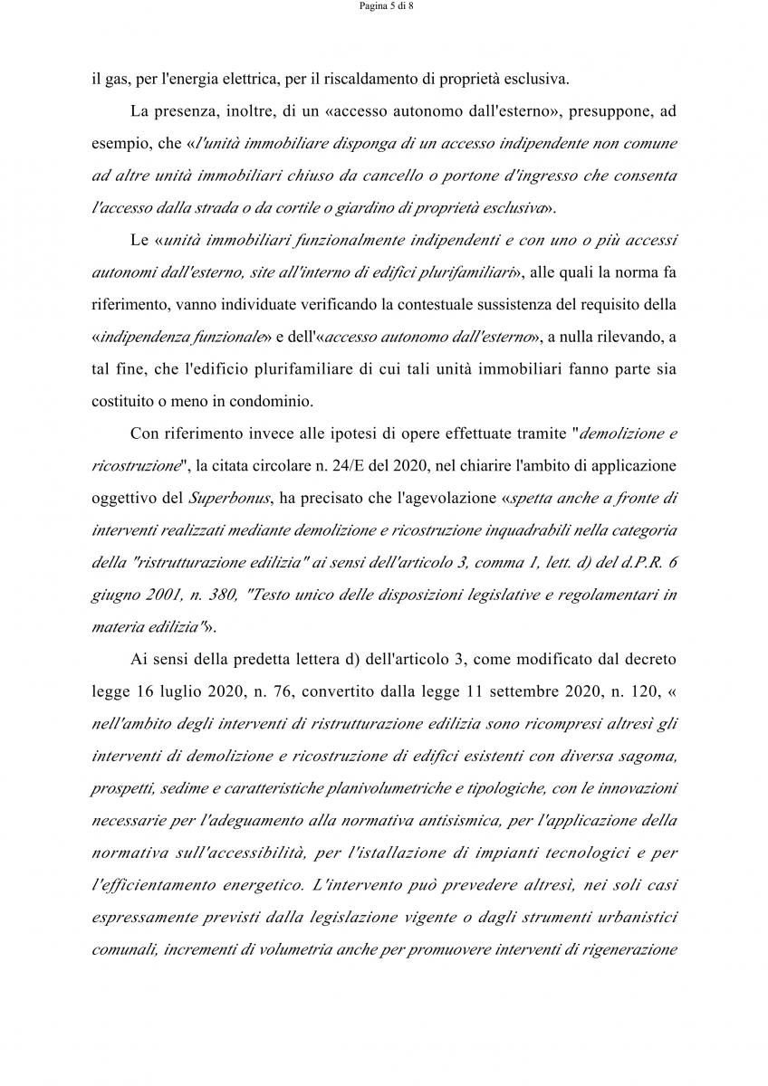 superbonus ristrutturazione demolizione agenzia delle entrate