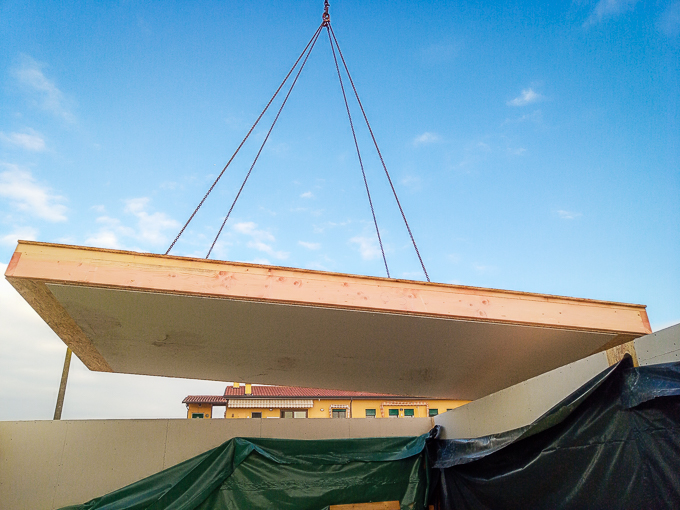 Casa prefabbricata Ecodimora - cantieri