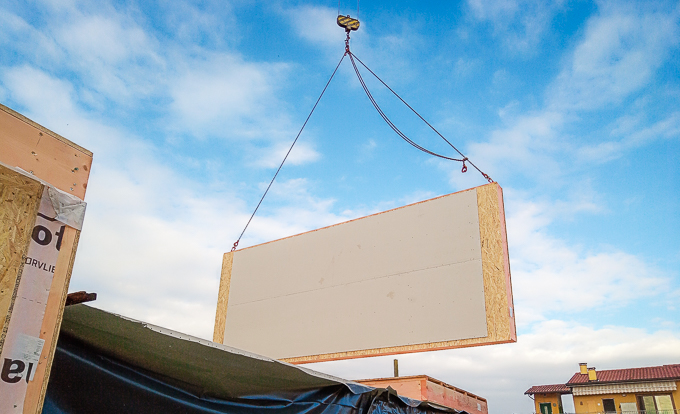 Casa prefabbricata Ecodimora - cantieri