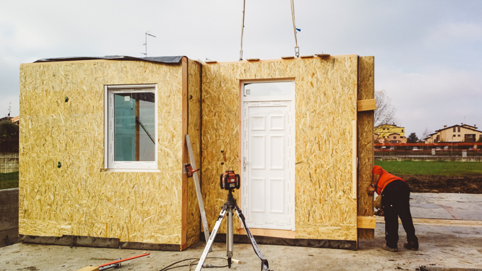 Casa prefabbricata Ecodimora - cantieri