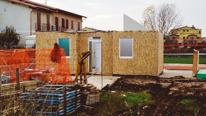 Casa prefabbricata Ecodimora - cantieri