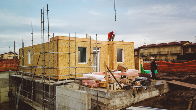 Casa prefabbricata Ecodimora - cantieri