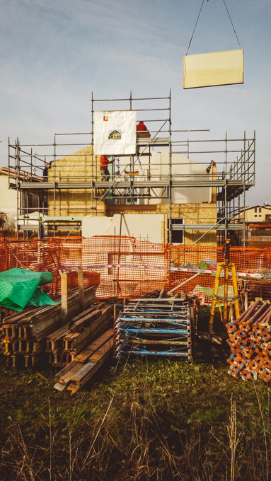 Casa prefabbricata Ecodimora - cantieri