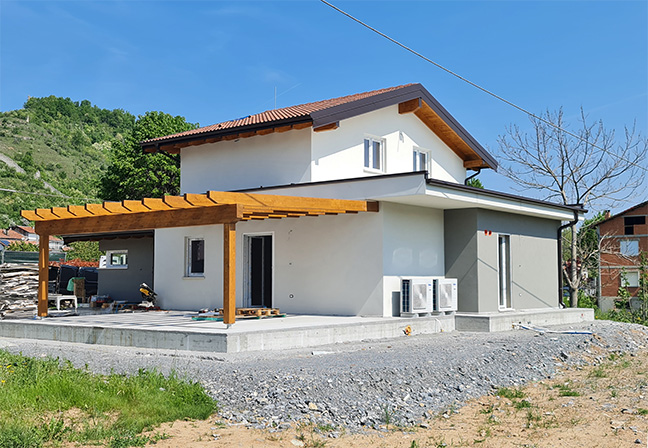 Casa prefabbricata Ecodimora a Bagnasco Cuneo