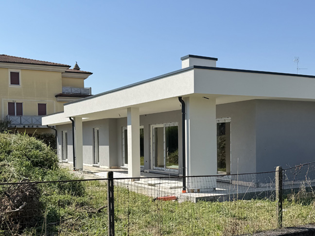Casa prefabbricata Ecodimora a Flero Brescia intonaci