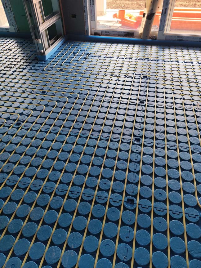 Casa prefabbricata Ecodimora a Flero Brescia riscaldamento a pavimento