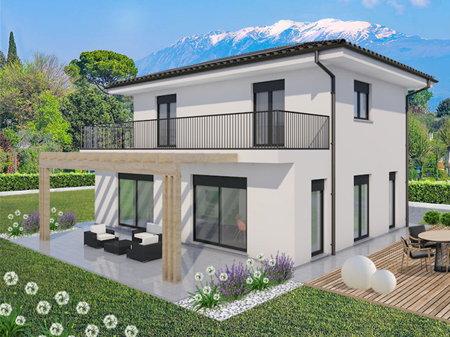 Casa prefabbricata Ecodimora a Moniga del Garda Brescia
