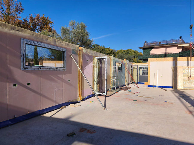 Edificio prefabbricato in legno Ecodimora a San Felice del Benaco Brescia