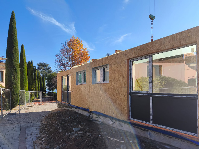 Edificio prefabbricato in legno Ecodimora a San Felice del Benaco Brescia