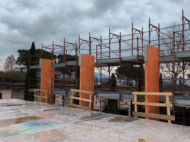 Edificio prefabbricato in legno Ecodimora a San Felice del Benaco Brescia
