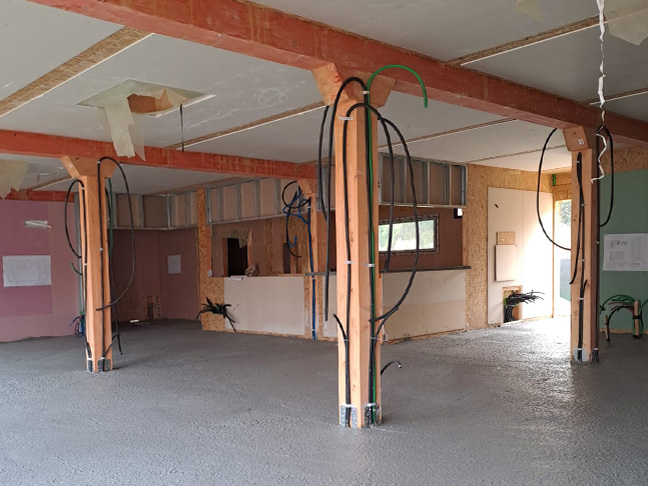 Edificio prefabbricato in legno Ecodimora a San Felice del Benaco Brescia