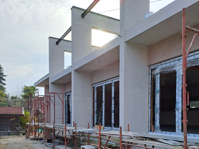 Edificio prefabbricato in legno Ecodimora a San Felice del Benaco Brescia