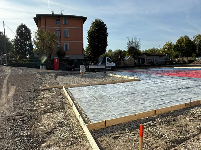 Casa prefabbricata Ecodimora a Parma fondazioni