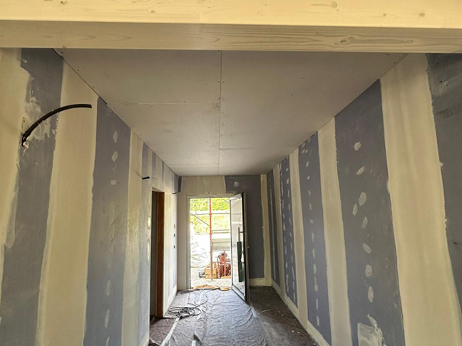 Casa prefabbricata Ecodimora a Parma cartongessi