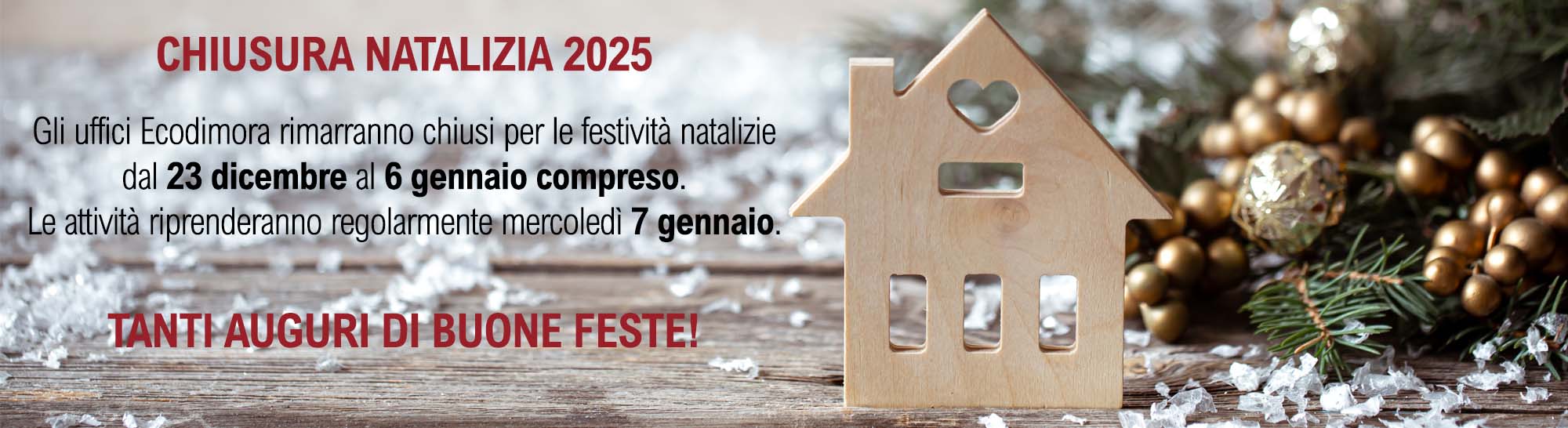 Slide chiusura natalizia Ecodimora 2025