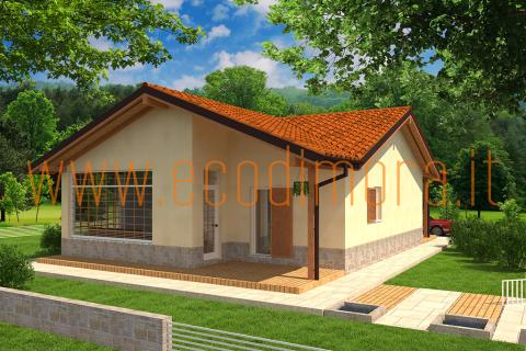 Case prefabbricate in legno Ecodimora: Easy 108