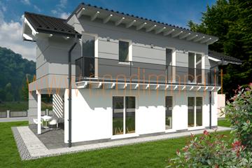 Casa prefabbricata NORD 221 back